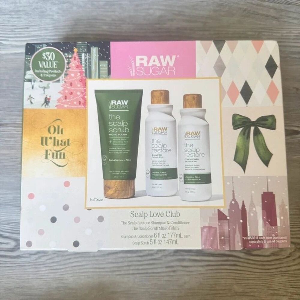 NEW Raw Sugar Hair Care Scalp Set